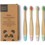 Baby Bamboo Toothbrush - 4 Pack - Soft Bristles