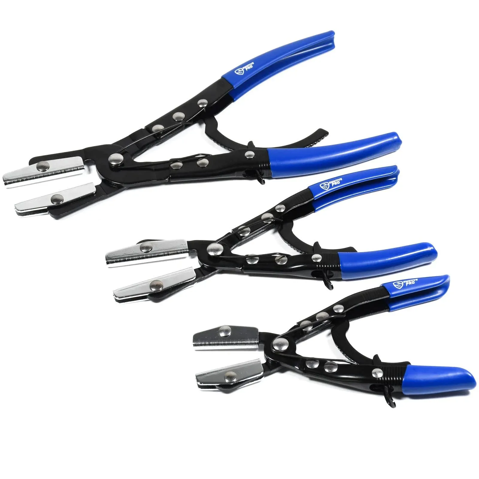 3pcs Ratcheting Hose Pinch Off Pliers Set, 8inch 10inch 12inch Hose Pinch Pliers