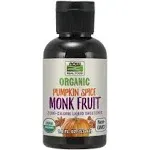 Now Foods Monk Fruit Pumpkin Spice Liquid Organic 1.8 fl oz