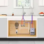 Ready Hot 41-RH-300-F560-BN Digital Hot Water Dispenser 1300W with Brushed Nickel 2 Handle Faucet