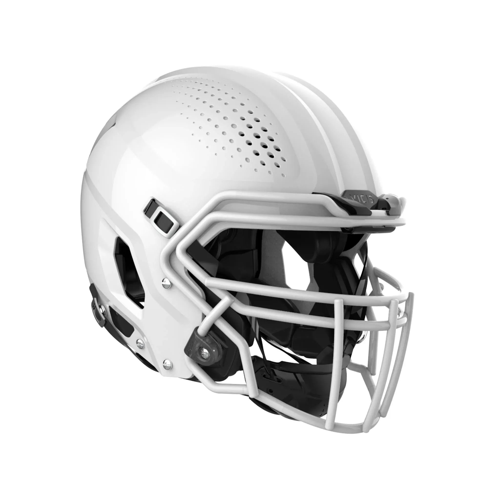 ZERO2 Varsity Football Helmet, Molded Gloss White, Medium, SC-223 Facemask