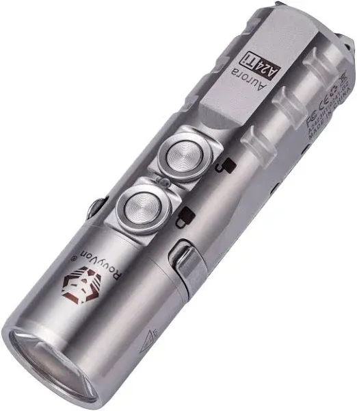 RovyVon A24 1000 Lumen Titanium Flashlight Bundle with A23 1000 Lumen Aluminium Flashlight