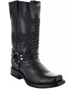 Soto Boots Men's Leather Harness Boots