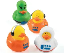 Fun Express Space Adventure Astronaut and Alien Rubber Ducks (12 Duckies) Party Toys and Favors