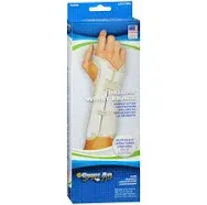 Scott Specialties Wrist Brace Deluxe™ Contoured Foam / Metal / Nylon Right Hand Beige Large - M-697394-4506 - Each