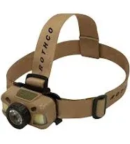 Rothco Rechargeable 600 Lumen Led Headlamp Color: Black