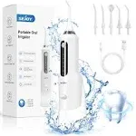 SEJOY Cordless Water Flosser Dental Oral Irrigator Floss Teeth Cleaner 5 Jet Tip