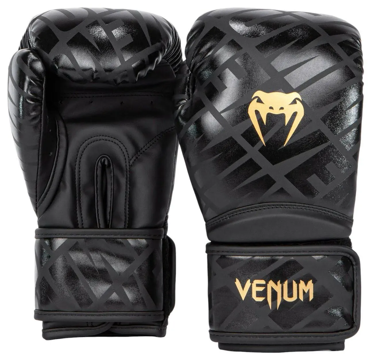 Venum Contender 1.5 XT Boxing Gloves - Black/Gold - 14 oz - Venum