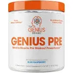 Genius Pre Nootropic Caffeine Free Pre Workout (Blue raspberry) - The Genius Brand