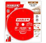 Diablo D1280X 80 Tooth Fine Finish Carbide Circular Saw Blade 12 Dia. in.