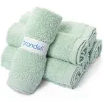 Brondell Bamboo Bidet Towels, Pack of 6, Mint