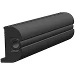 Taco V11-0809BKA50-1 Flexible Vinyl Black Rub Rail 1-1/16 inchw x 11/16 inchh x 50'L