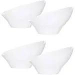 Disposable Angled Plastic Bowls round Small Serving Bowl, Elegant for Party&#039;S, S