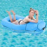 Segoal Pool Floats Inflatable Floating Lounger Chair Water Hammock Raft Swimming Ring Pool Float Lightweight Single Layer Nylon Fabric No Pump