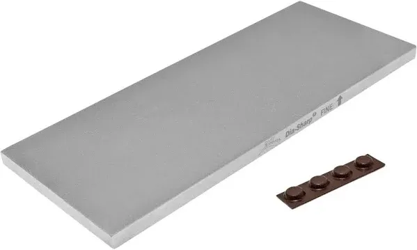 DMT Dia-Sharp 20.3 cm/8 Inch Diamond Sharpening Stone, Continuous Coarse Surface, 1 Piece, grey, D8F