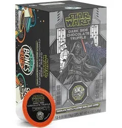 Bones Coffee Company Flavored Coffee Bones Cups Dark Side Chocolate Truffle Flavored Pods | 12ct Single-Serve Coffee Pods Star Wars Inspired Coffee