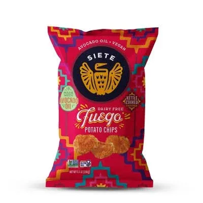 Siete Kettle Cooked Potato Chips Fuego 5.5 oz