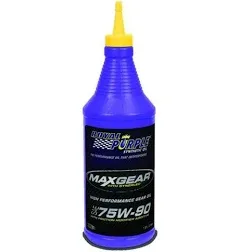 Royal Purple Max Gear SAE 75W-90 High Performance Synthetic Gear Oil 1Qt Bottle