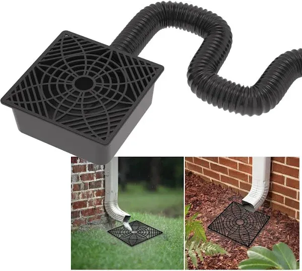 Upgraded Gutter Downspout Extendable Basin Downspout Extension