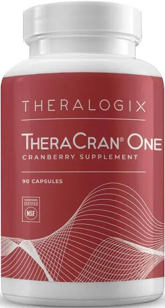 Theralogix TheraCran One Cranberry Supplement 90 Capsules Urinary Track Support