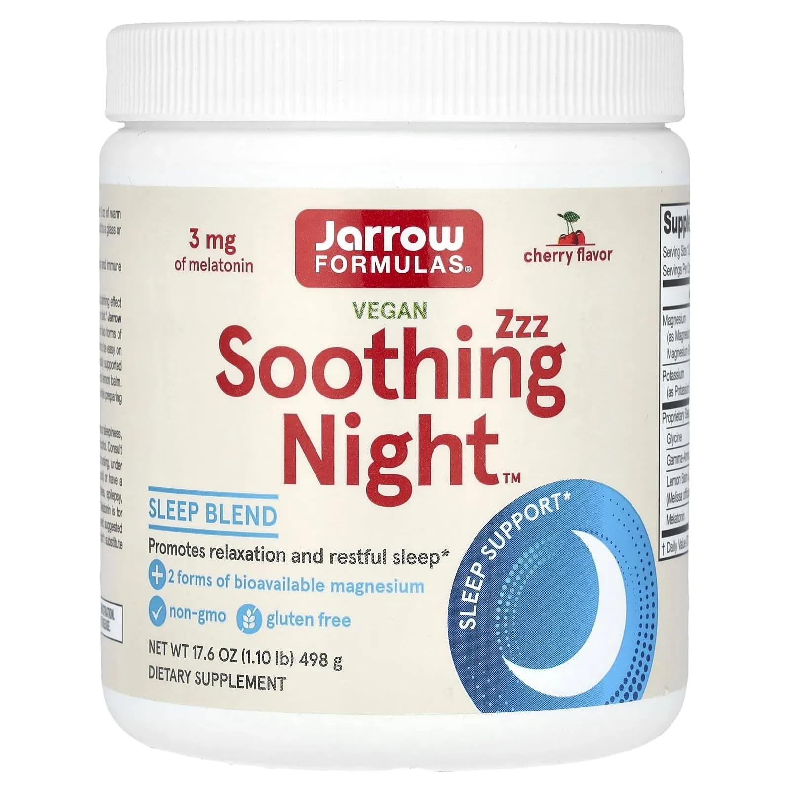 Jarrow Formulas Soothing Night Cherry 17.6 oz (498 g)