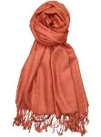 Achillea Large Soft Silky Pashmina Shawl Wrap Scarf in Solid Colors