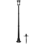 Gama Sonic Aurora Bulb Post Lamp with EZ Anchor