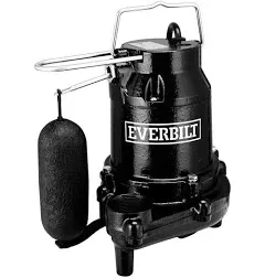 Everbilt HDS75 3/4 HP Professional Sump Pump - Black