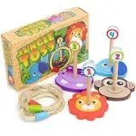 Jungle Ring Toss Wooden Family Game