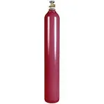 Varies New 125 Cu ft Steel Inert Gas Cylinder with CGA580 Valve - Helium, Nitrogen, Argon, Co2/nitrogen Mix