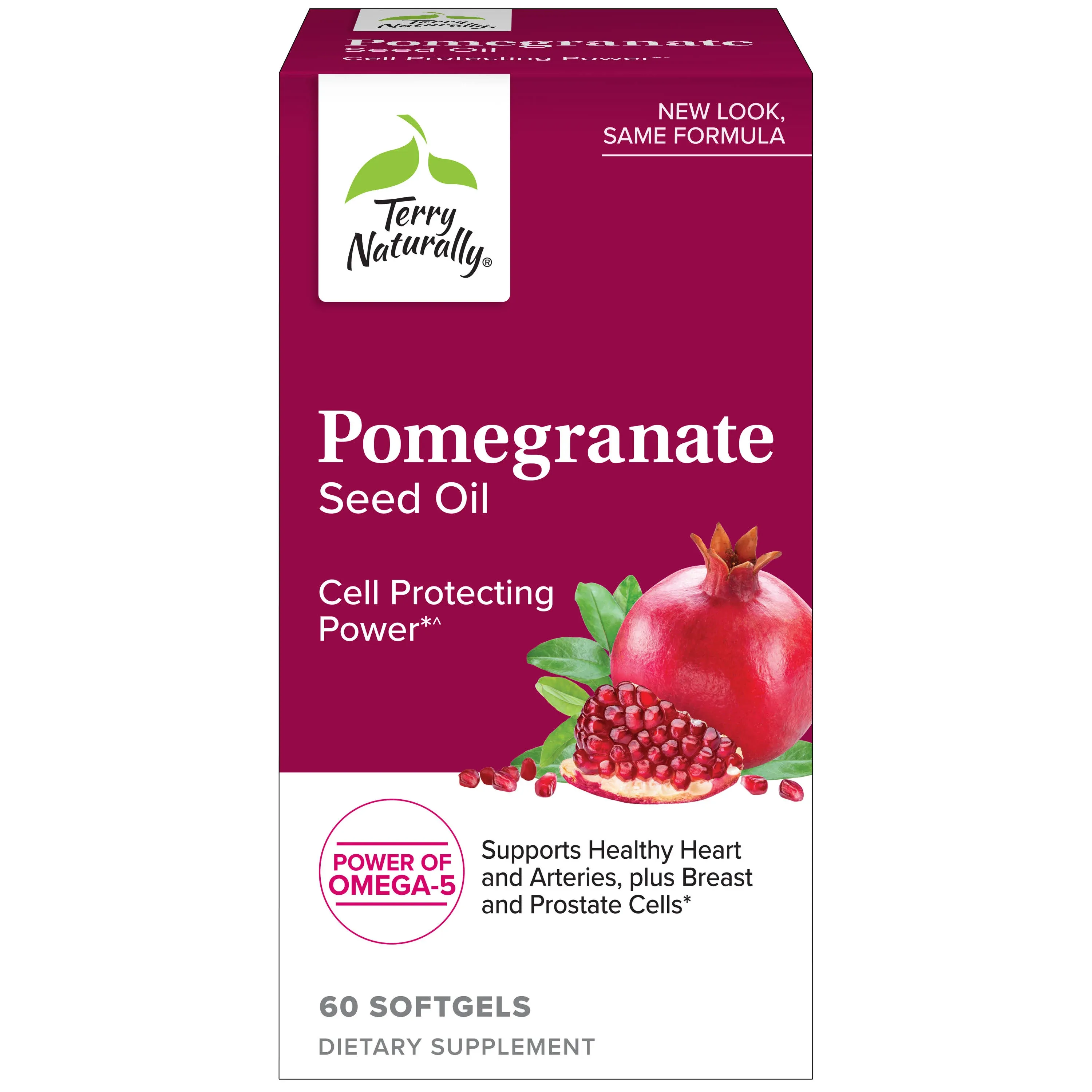 Terry Naturally, Pomegranate Seed Oil, 60 Softgels