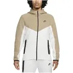 Nike Men's Tech Fleece Full-Zip Windrunner Hoodie, XL, Khaki