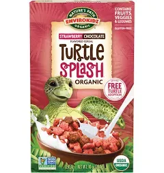 Nature`S Path Envirokidz Strawberry Chocolate Turtle Splash Cereal 10 Oz