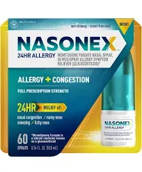 NASO NEX Nasal Spray 24-hour Relief of Allergy + Congestion, 120 Sprays