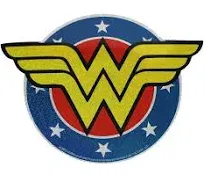 C&D Visionary DC Comics Originals Wonder Woman Shield Glitter Sticker, 2"