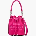 Marc Jacobs Pink 'The Leather Bucket' Bag