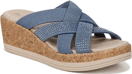 BZees Women's Reign Machine Washable Comfort Wedge Sandal