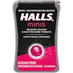 Halls Minis Sugar Free Watermelon - 24 Count