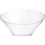 Disposable Angled Plastic Bowls round Large Serving Bowl, Elegant for Party&#039;S, S