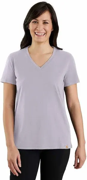 Carhartt Women's Relaxed Fit Lightweight Short Sleeve V Neck T-Shirt