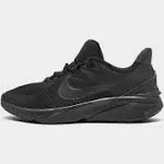 Nike Big Kids' Star Runner 4 Running Shoes in Black/Black Size 6.0