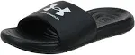 Under Armour 3023772 Women&#039;s Ansa Fix Slides - Black/White - Size 12