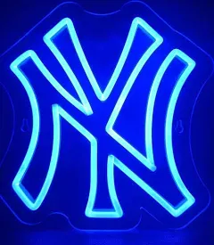 Neon Sign for New York Yankees,Dimmable Sports Team NY Neon Light for Party, Bar, Man Cave,Game Room Decor Man Birthday Gift