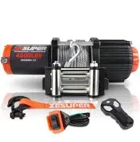 ZE SUPER 4500 lb Waterproof IP67 Electric Winch