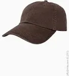 Big Accessories BX005 6-Panel Washed Twill Low-Profile Cap Coffee Os