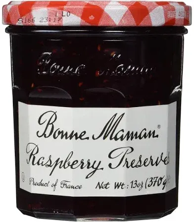 Bonne Maman Raspberry Preserves, 13 Ounce Jars (Pack of 6)