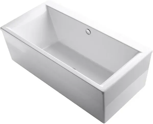 6366-0 Stargaze 72-Inch X 36-Inch Freestanding Bath with Straight Shroud and Cen