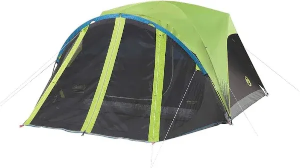 Coleman 2000033189 Carlsbad 4-Person Dome Camping Tent With Screen Room