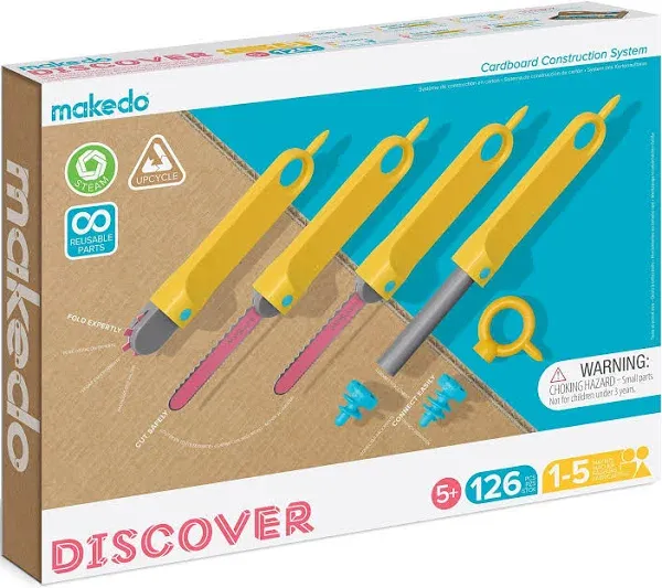 Makedo Invent Cardboard Construction Toolbox