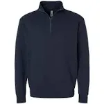 Next Level 9643 unisex Fleece Quarter-Zip - Heather Gray - M